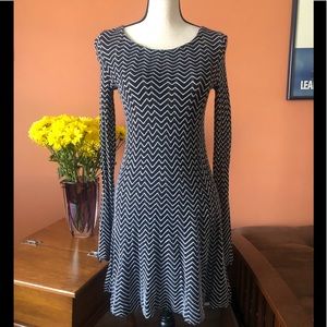 FREE PEOPLE black and white sweater dress/tunic